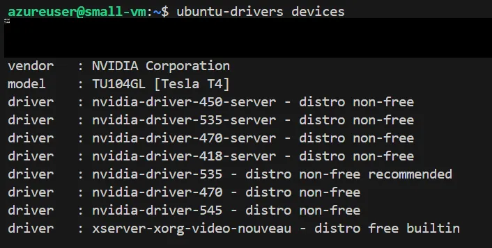 使用可能NVIDIAドライバ一覧