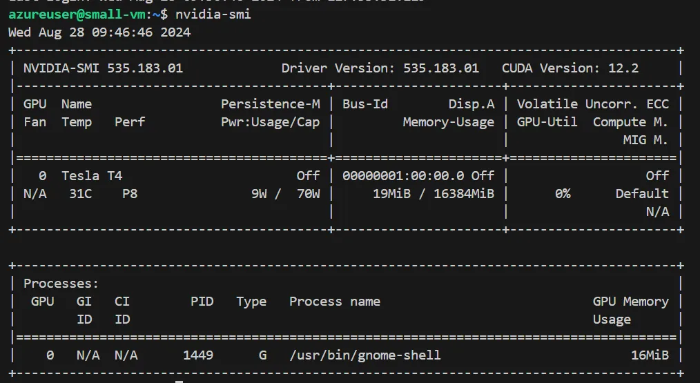 NVIDIAドライバのインストール確認