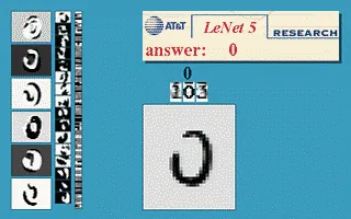 LeNet 5の手書き数字認識デモ