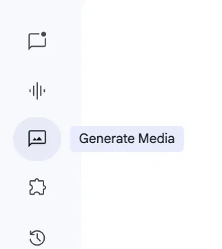 generate media画面