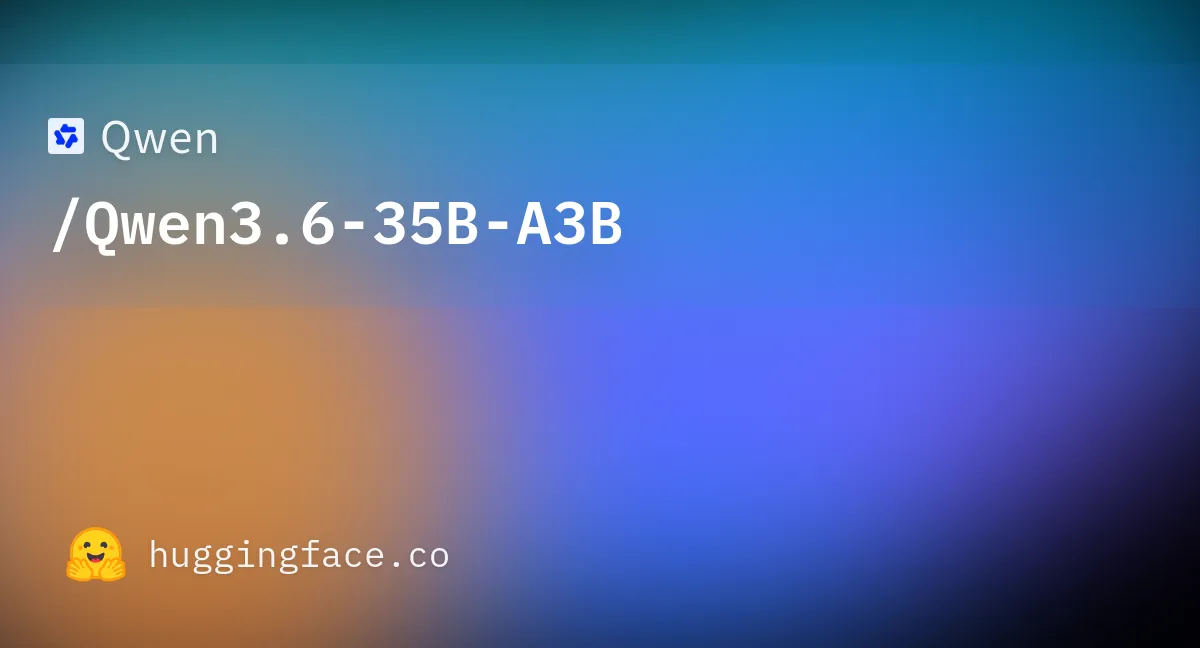 Qwen3.6-35B-A3B HuggingFace配布ページ