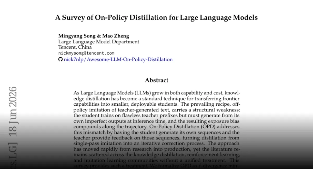 On-Policy Distillation for Large Language Modelsサーベイ論文