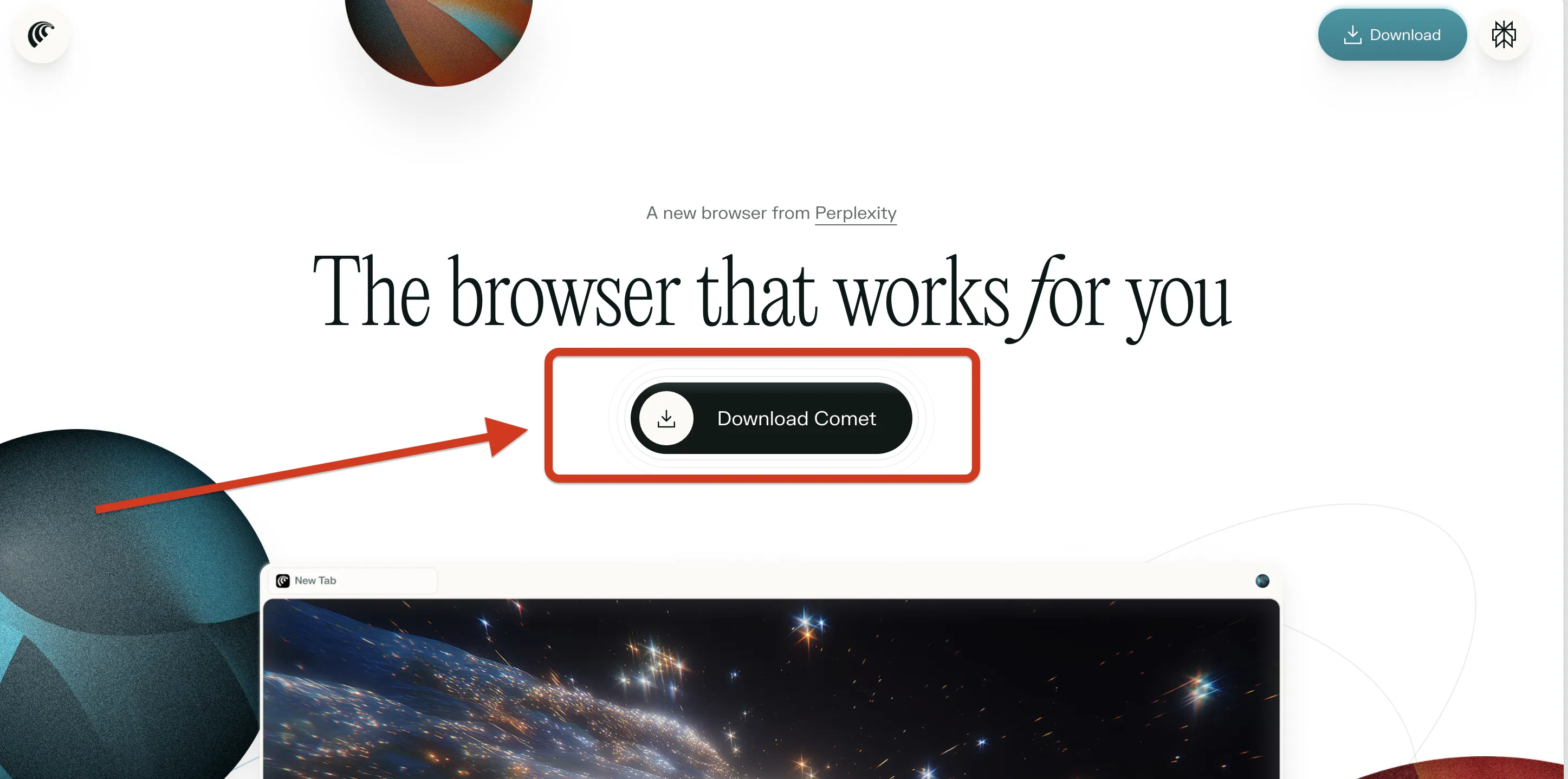 Cometのダウンロード