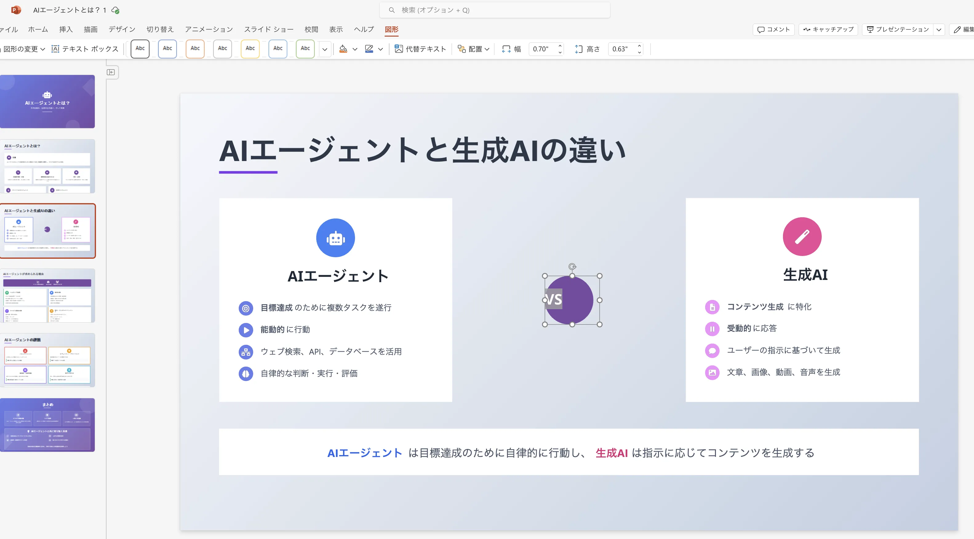 パワポへの変換