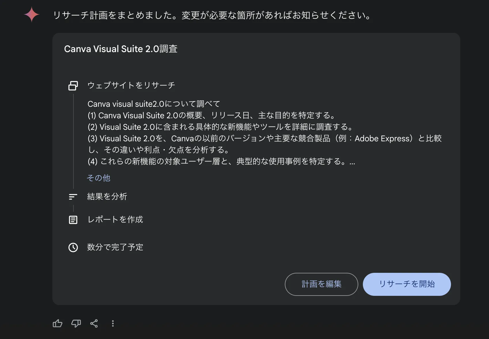リサーチの提案