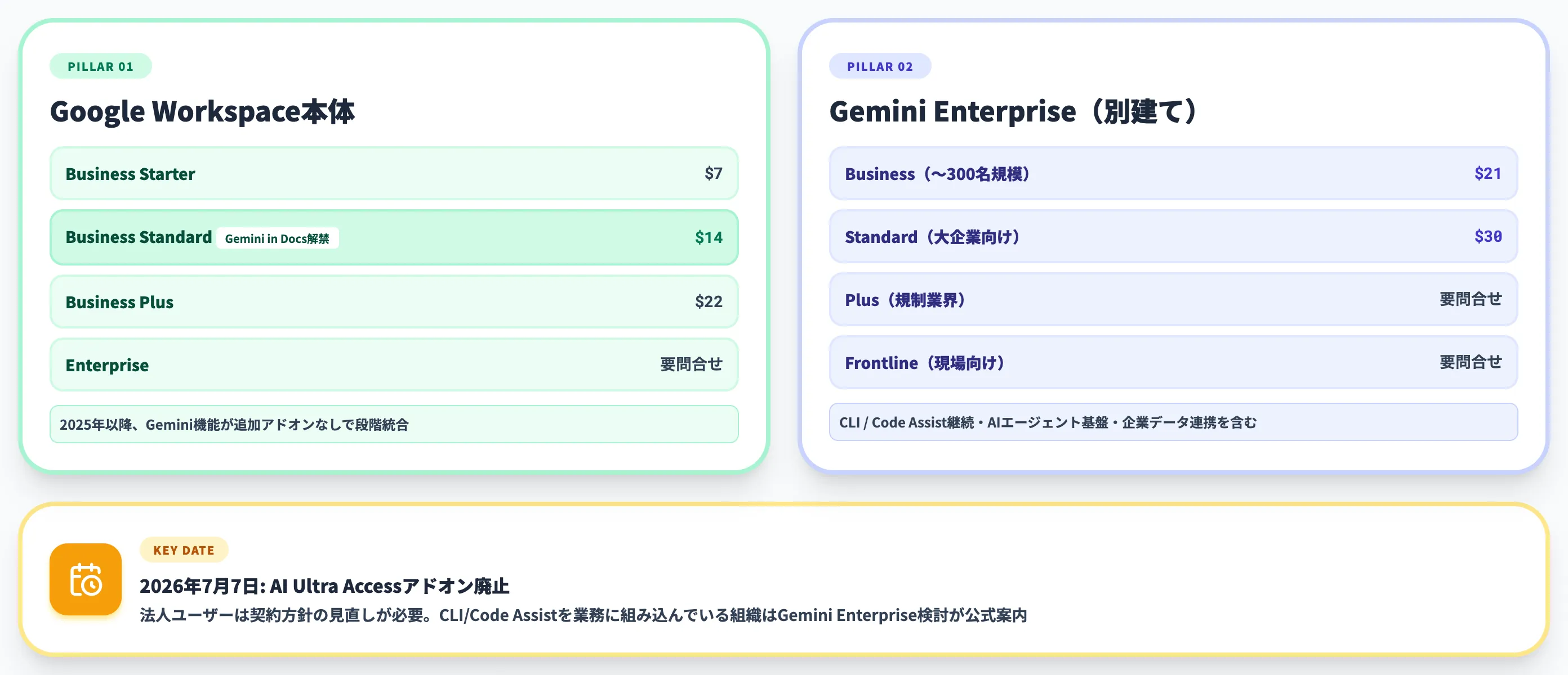 法人向けGemini料金