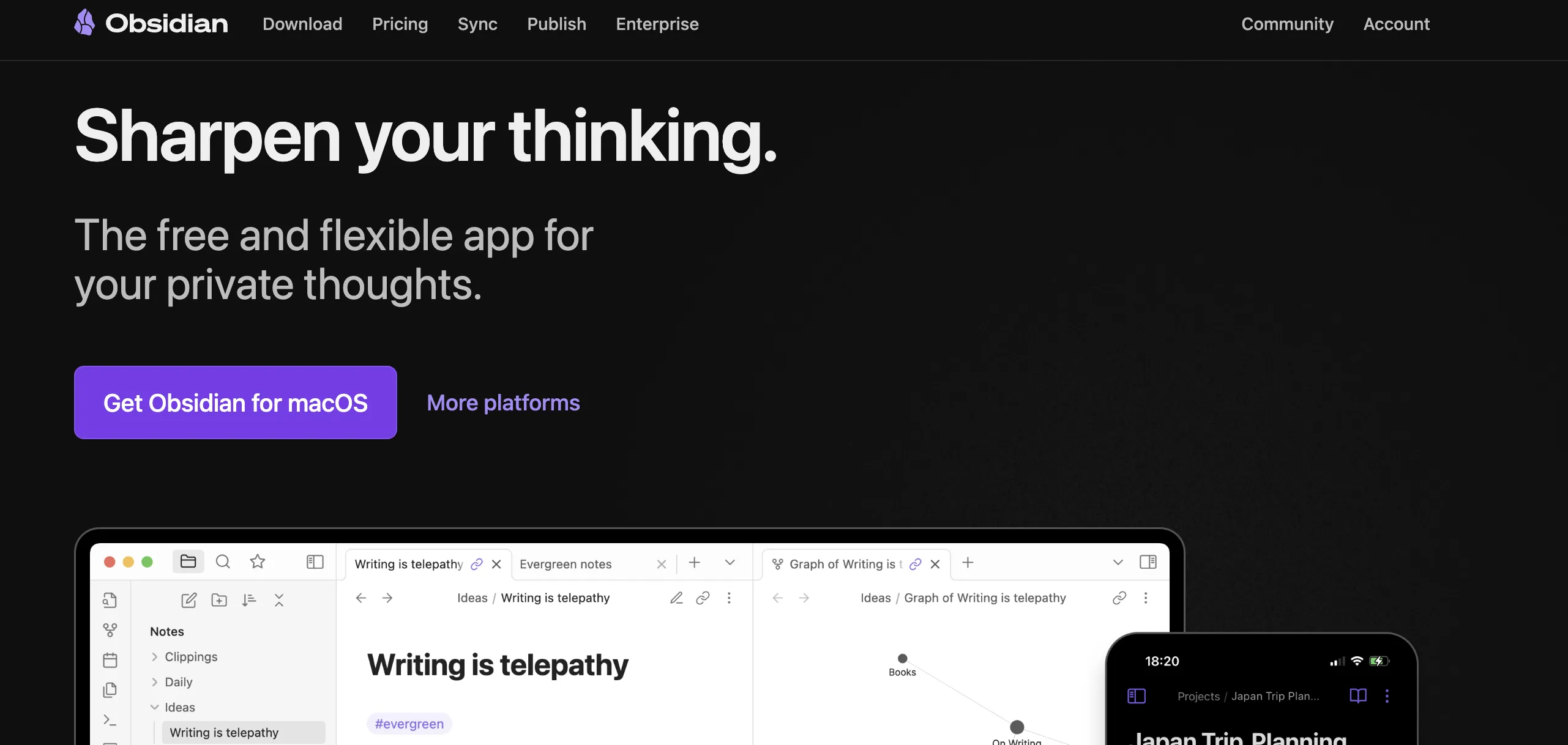 Obsidian公式サイト