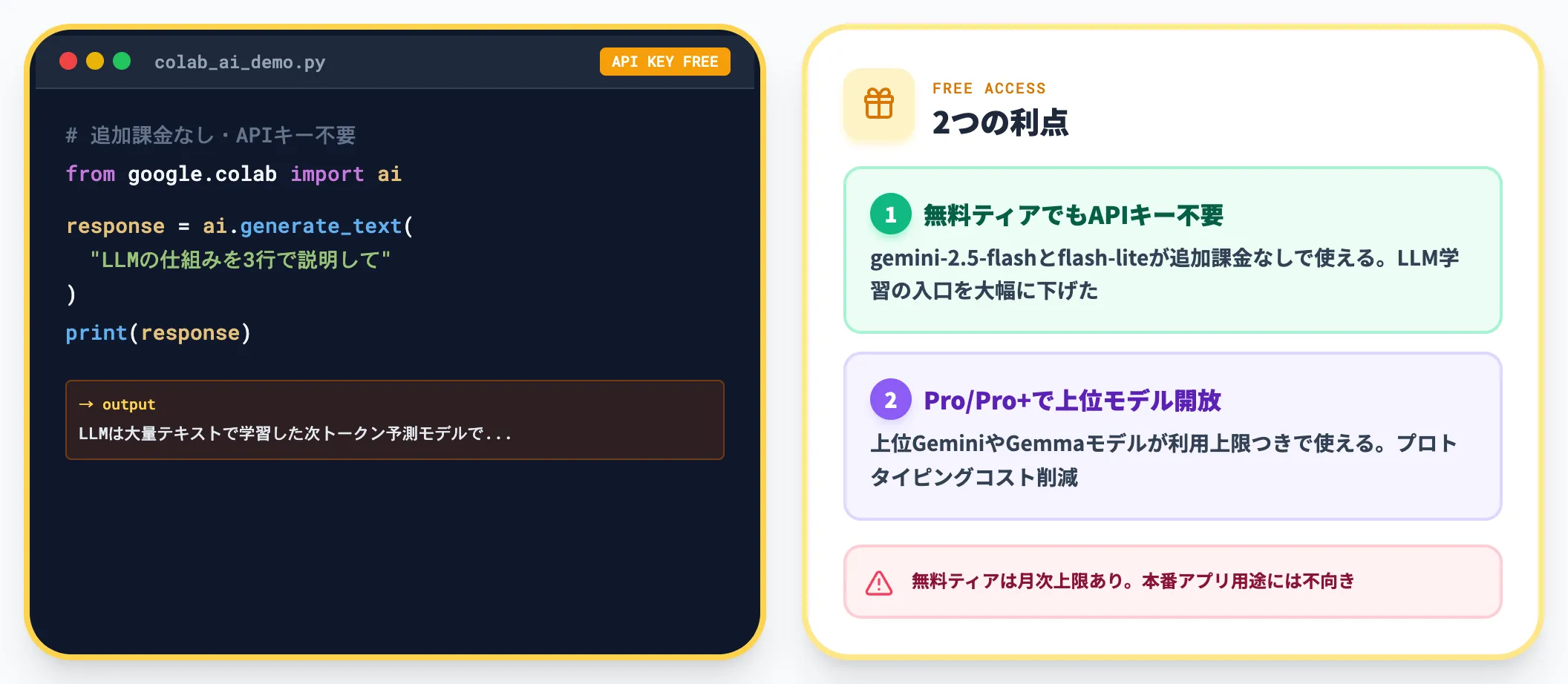 google.colab.aiライブラリ