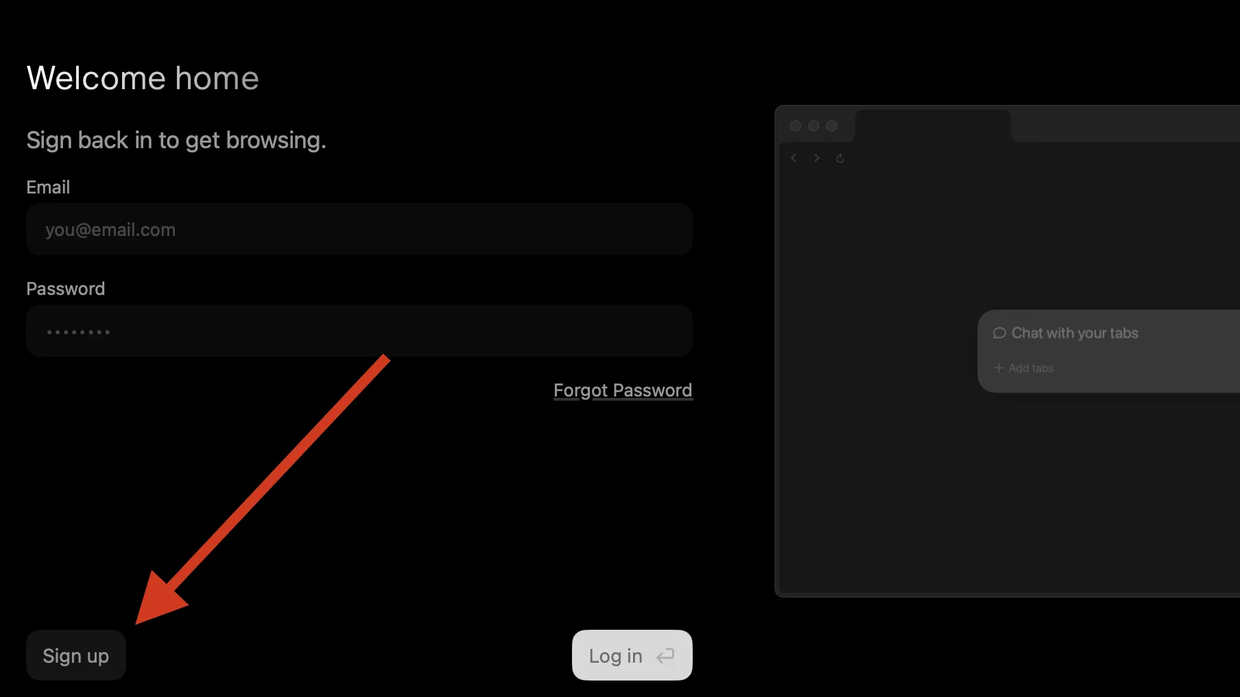 アカウント登録