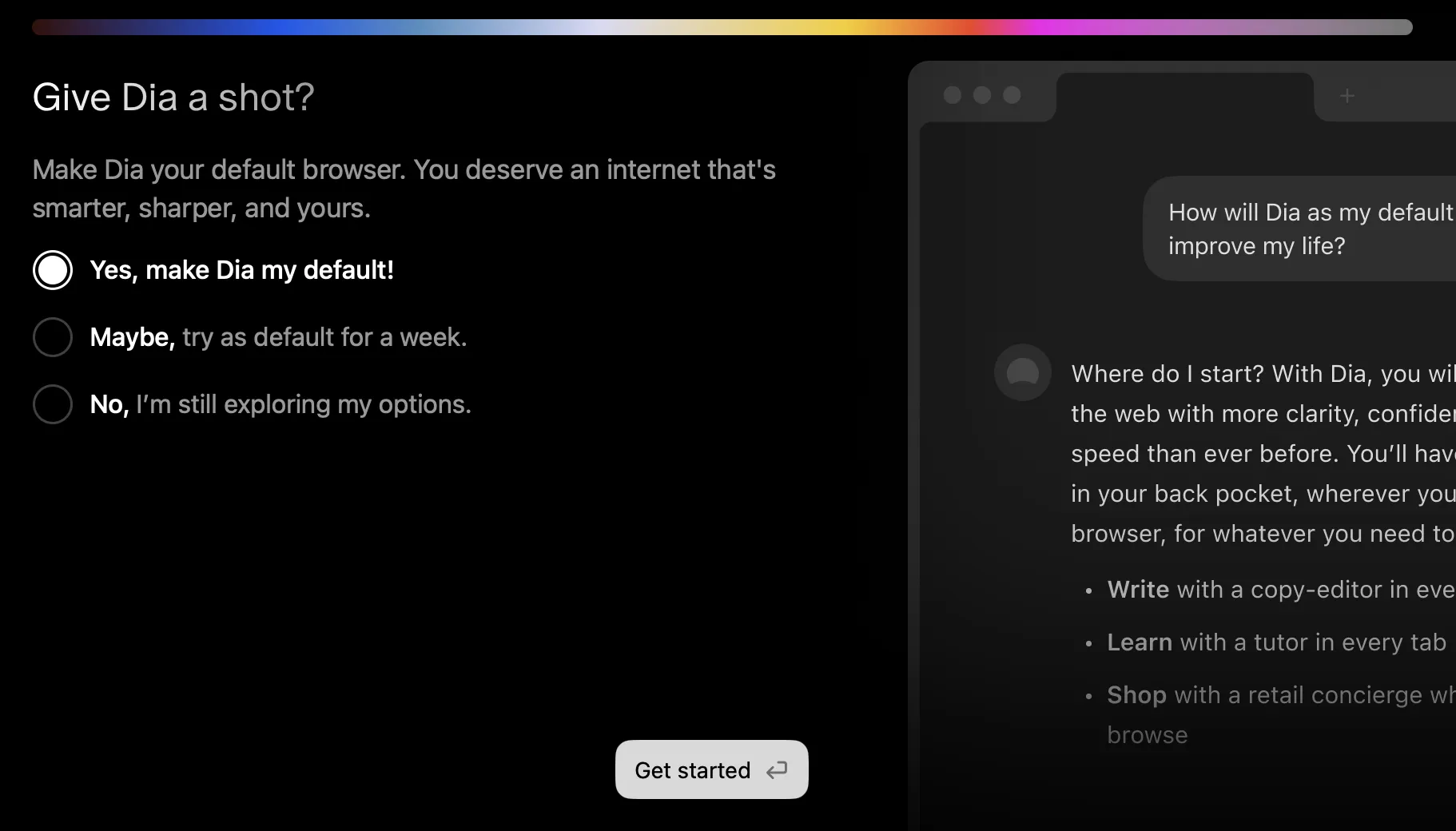 デフォルトブラウザの設定