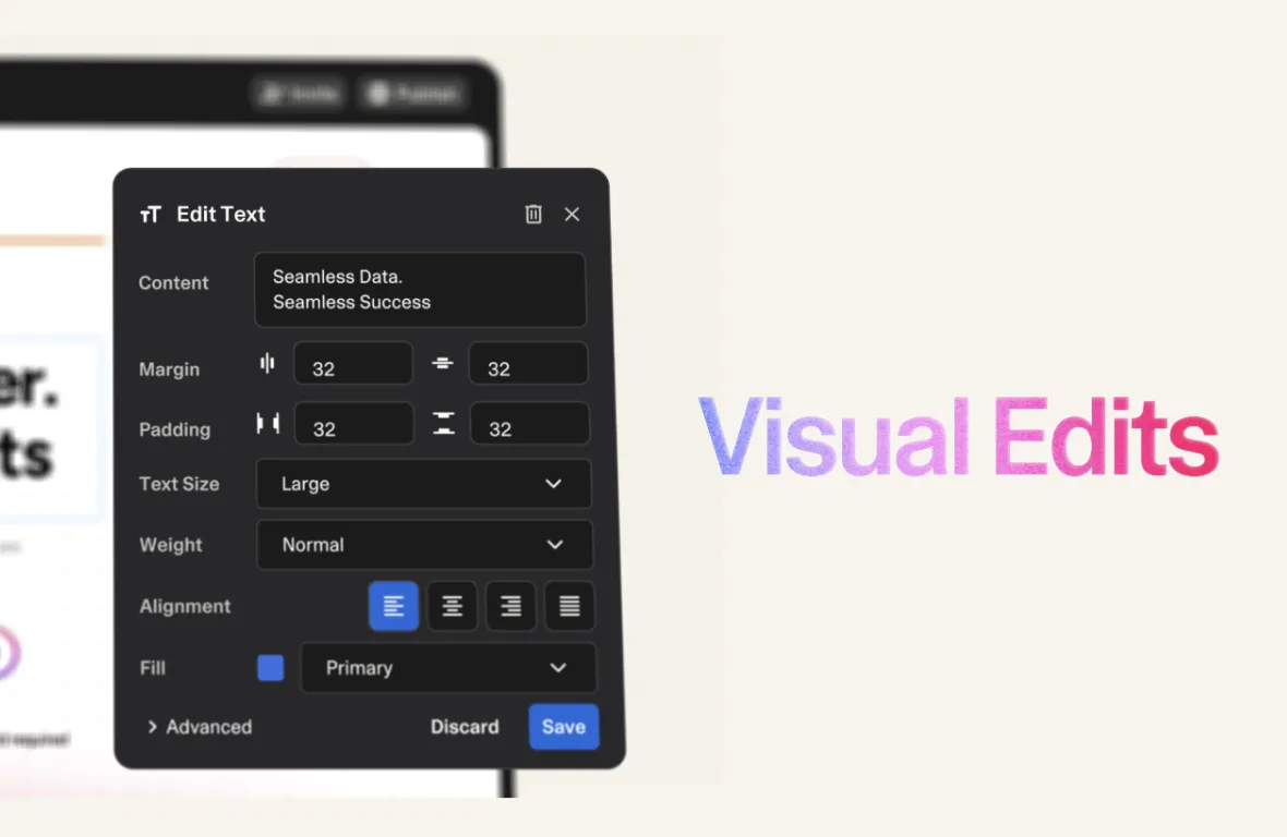 ビジュアル編集