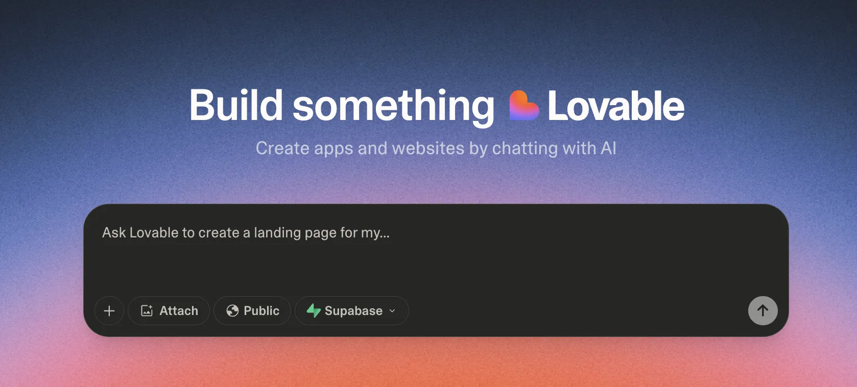 プロンプト入力画面