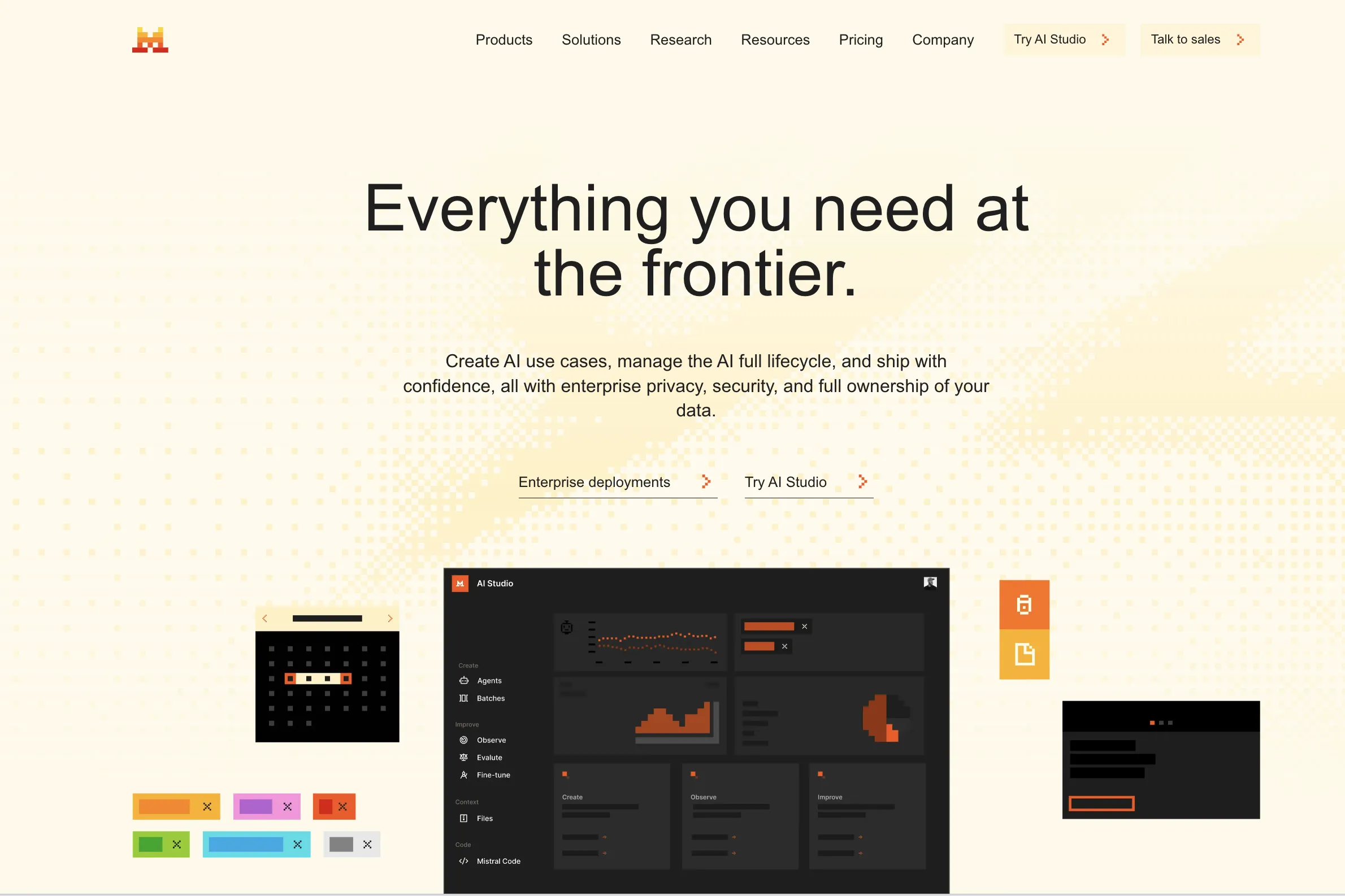 Mistral AI公式サイト