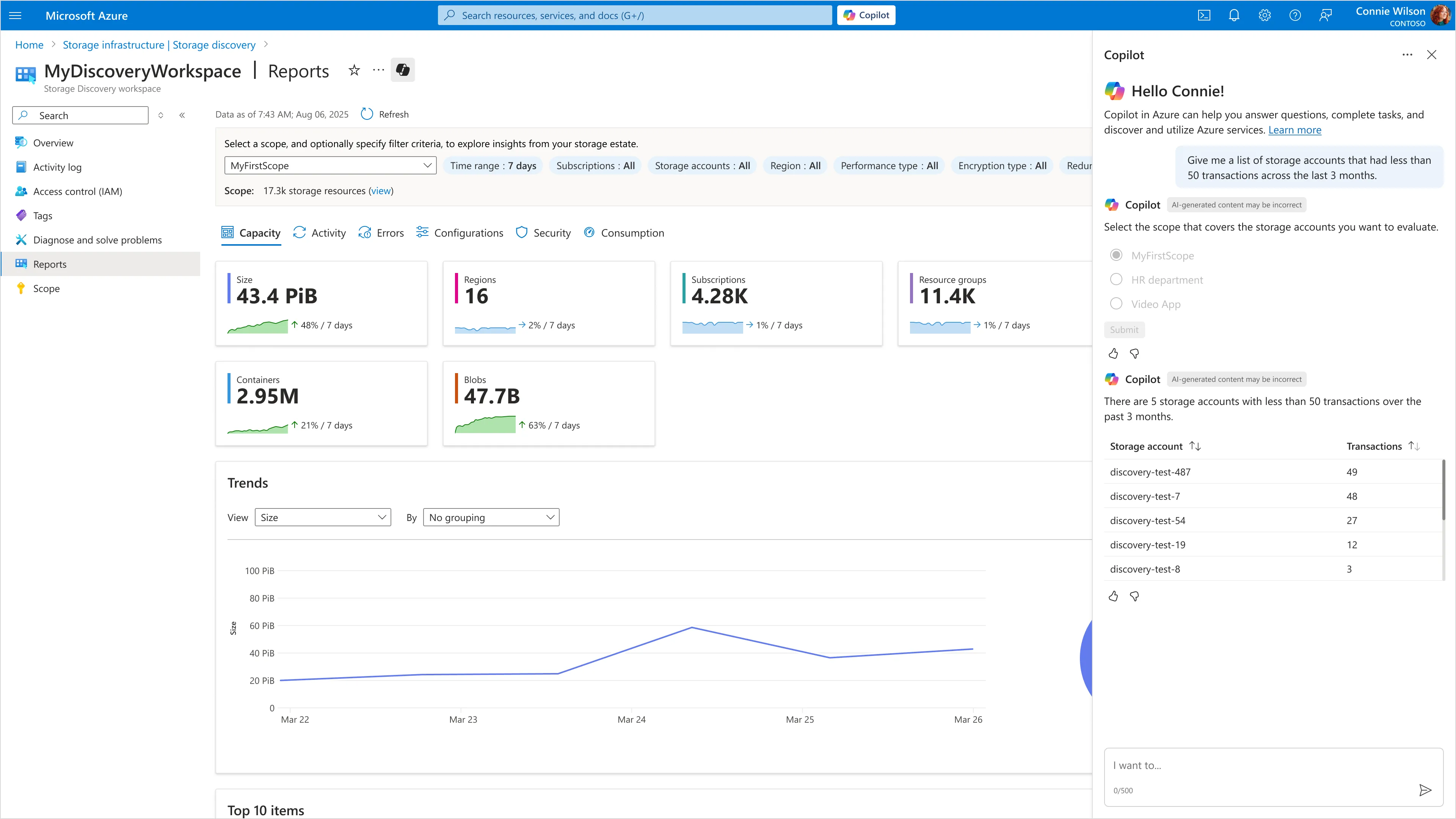 Azure Storage Discovery