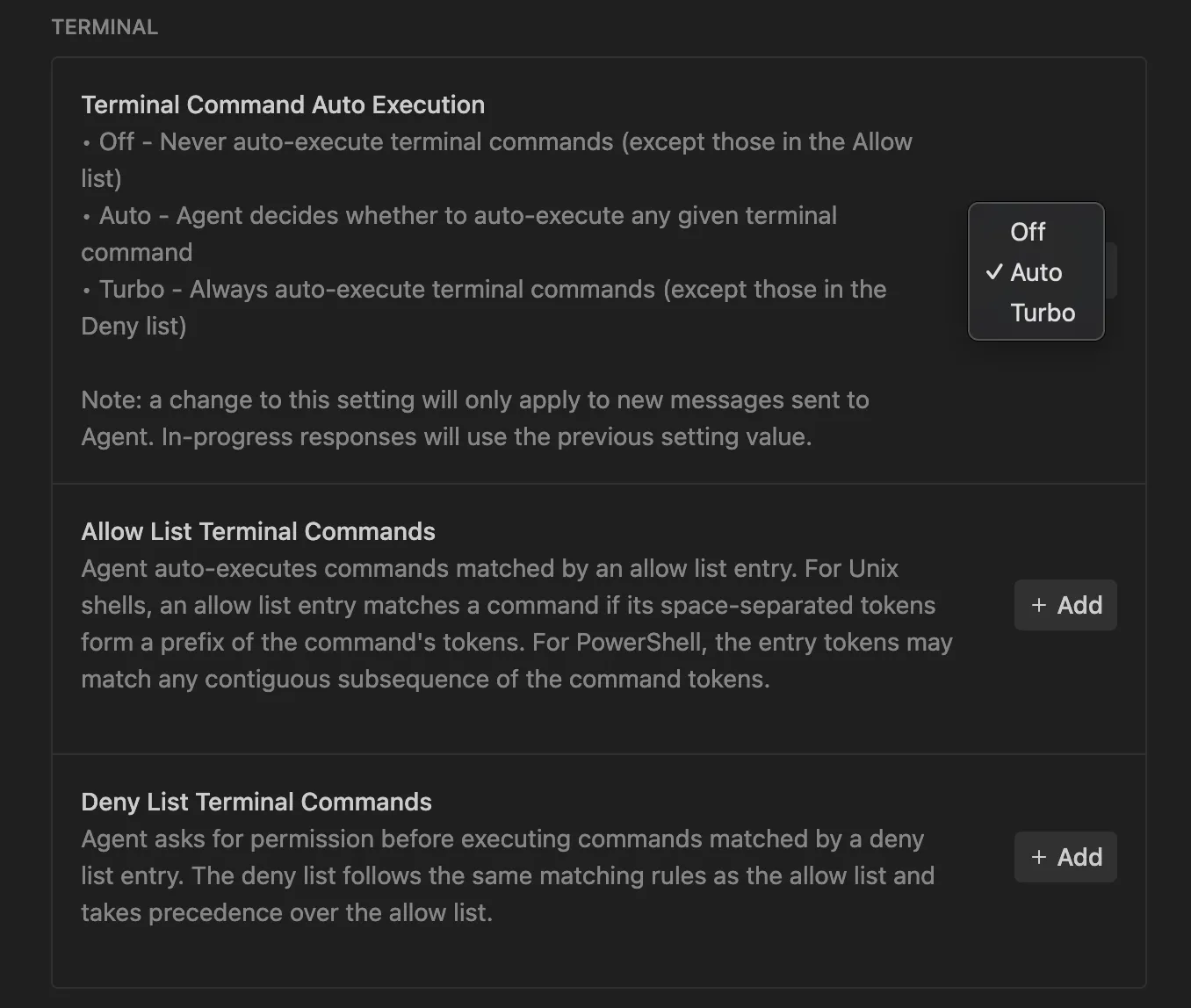 ターミナルコマンドの権限