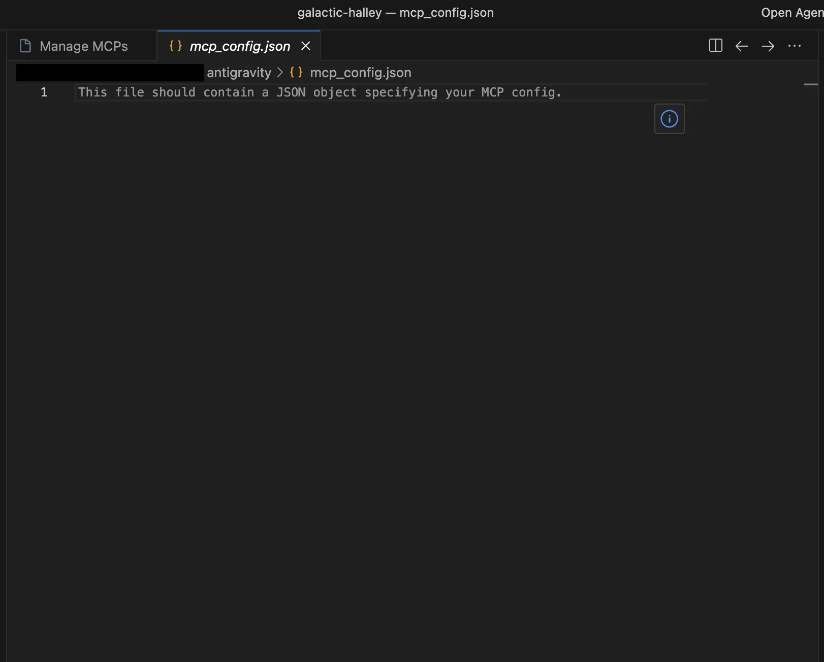 mcp_config.jsonの編集