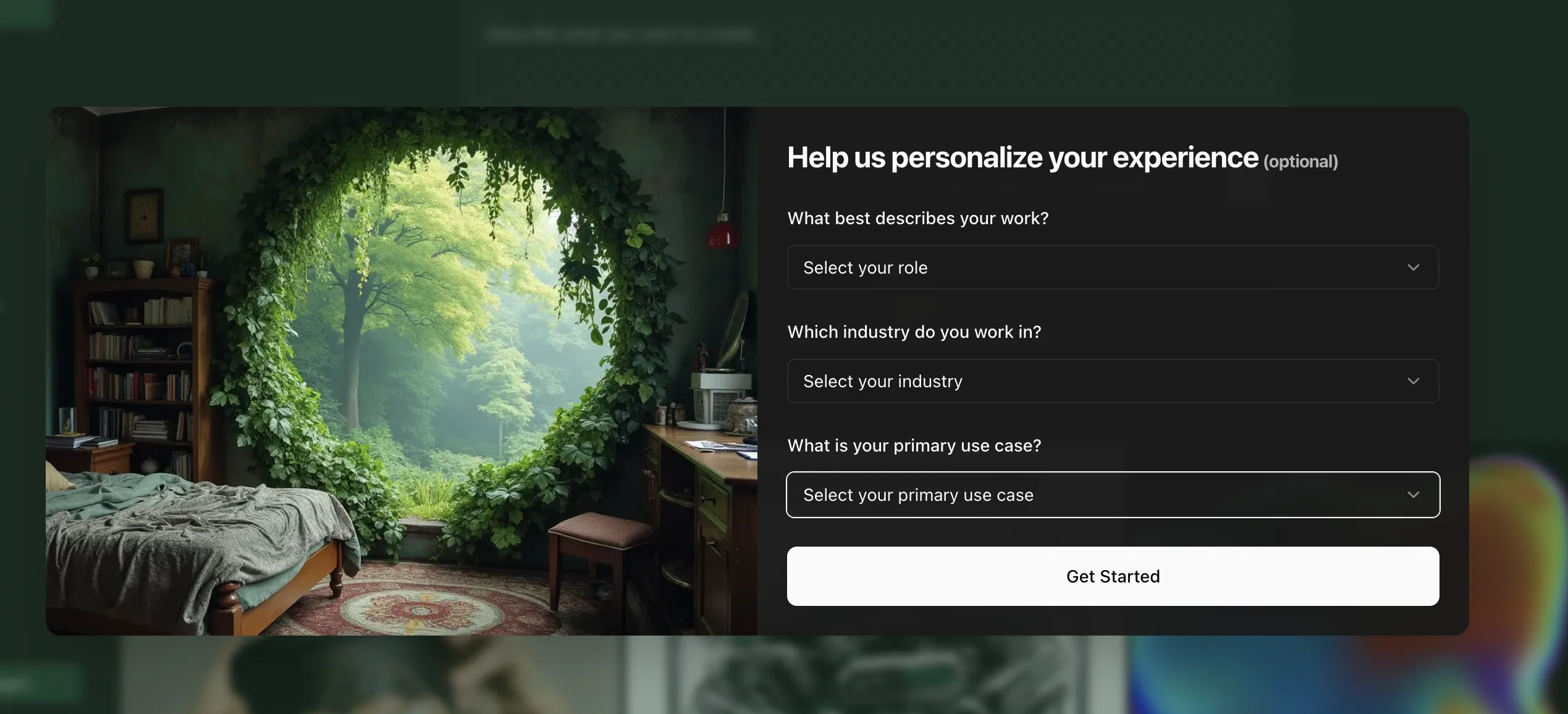 アンケート画面