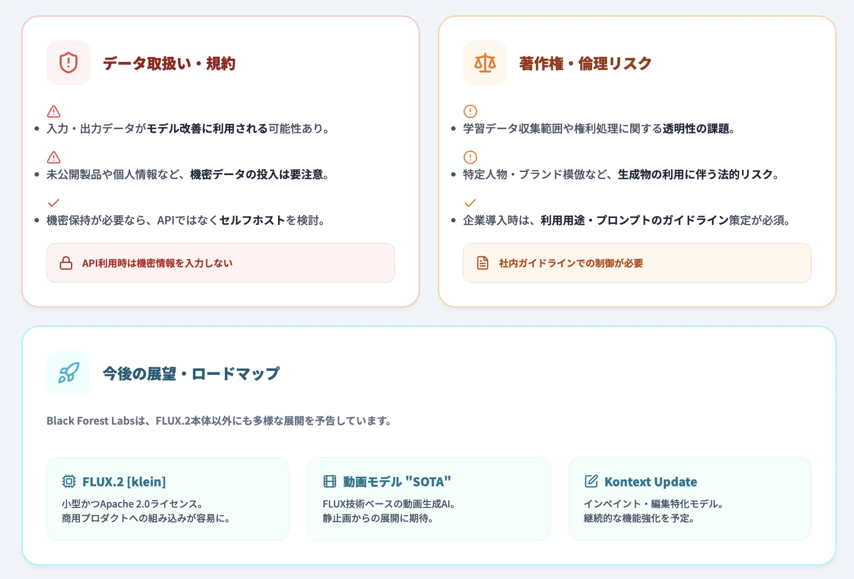 Flux.2利用時の注意点・今後の展望