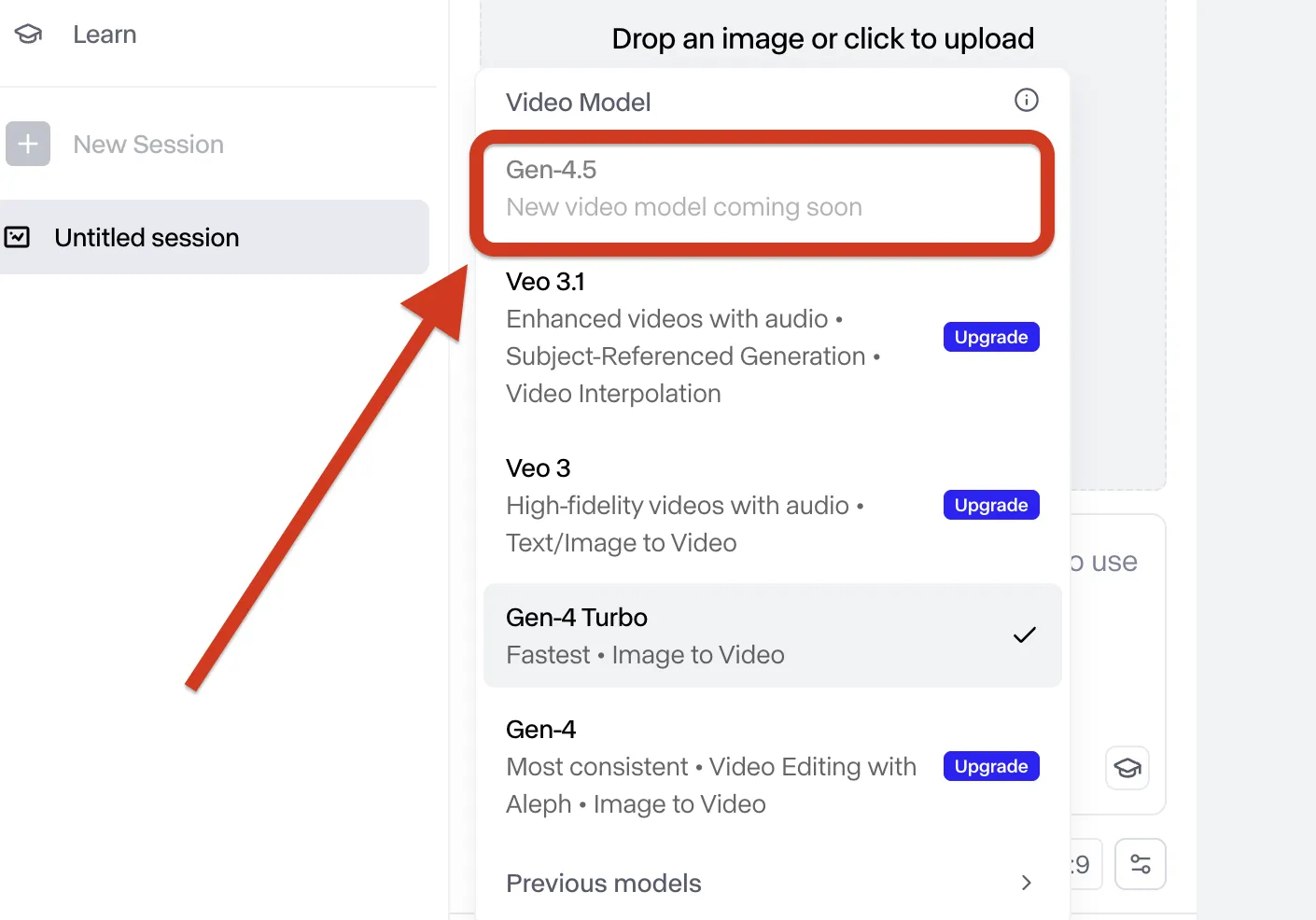 Runway gen4.5の使い方