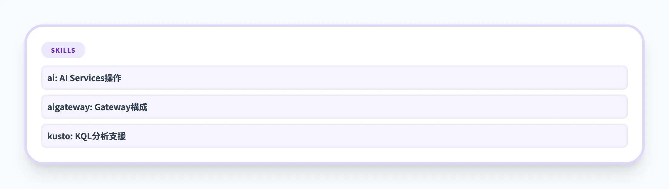 スキル データ・AI