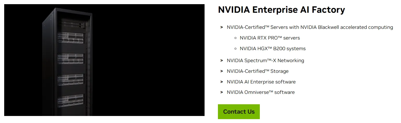 NVIDIA Enterprise AI Factory validated design