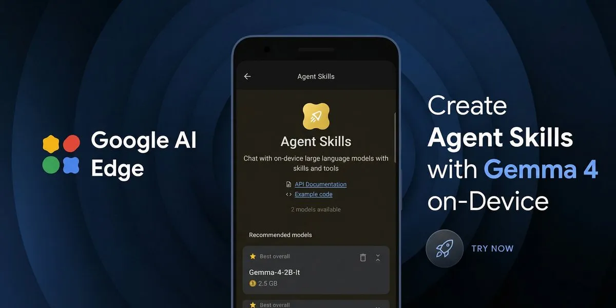Gemma 4 Agent Skills on-Deviceキービジュアル
