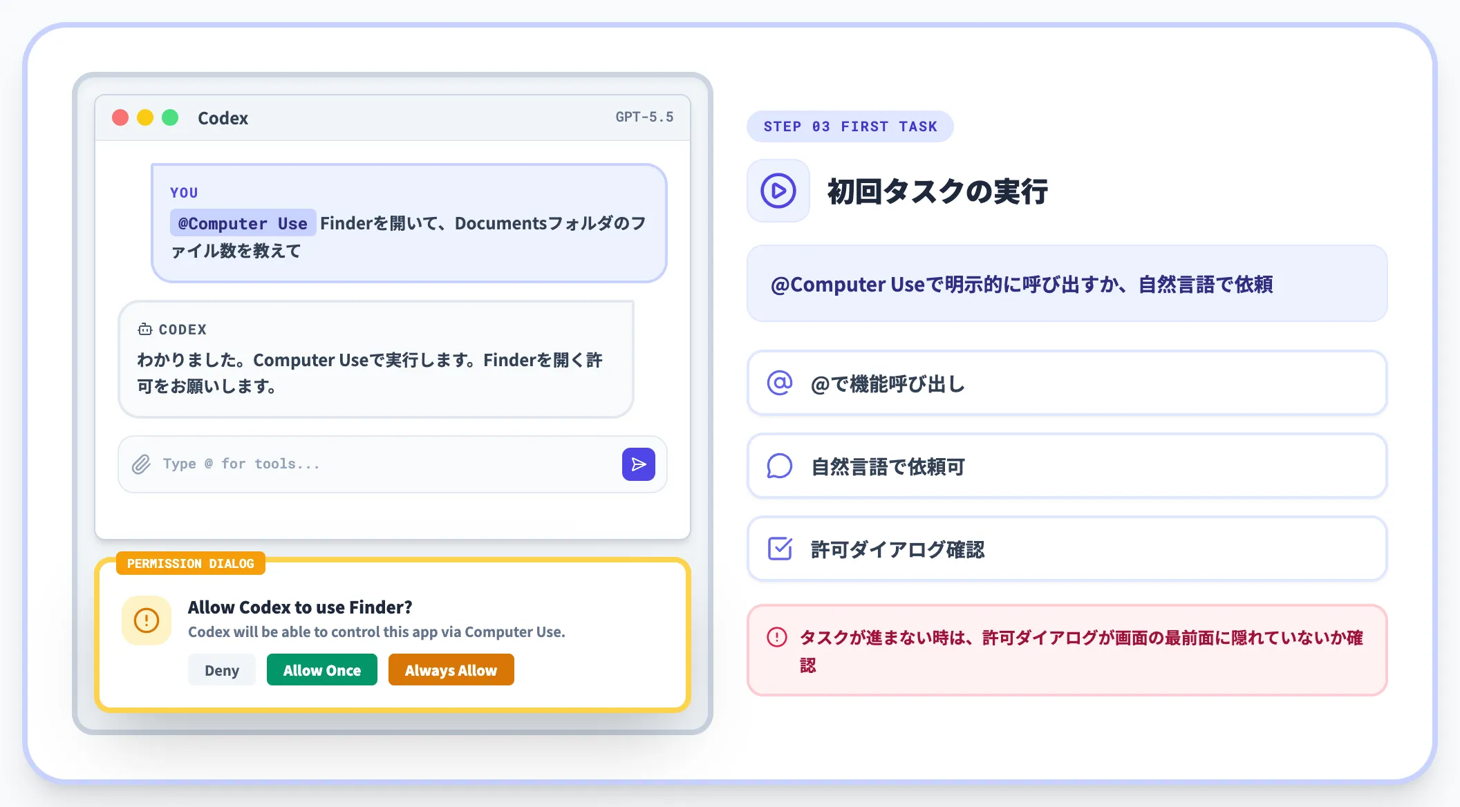Step 3: 初回タスクの実行