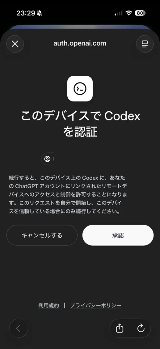 ChatGPTモバイル側スキャン