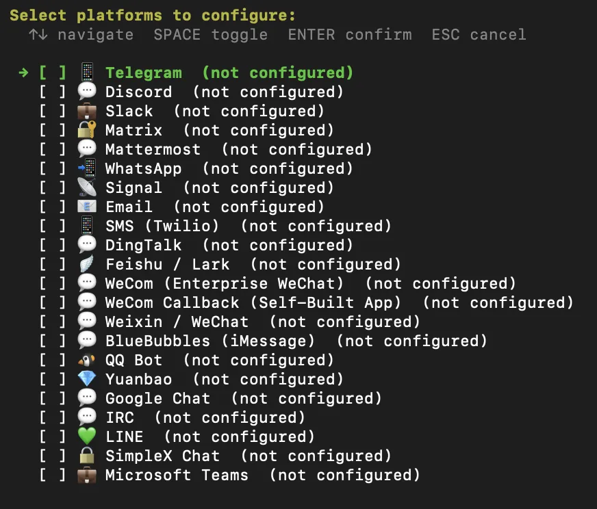 hermes-setup-messaging