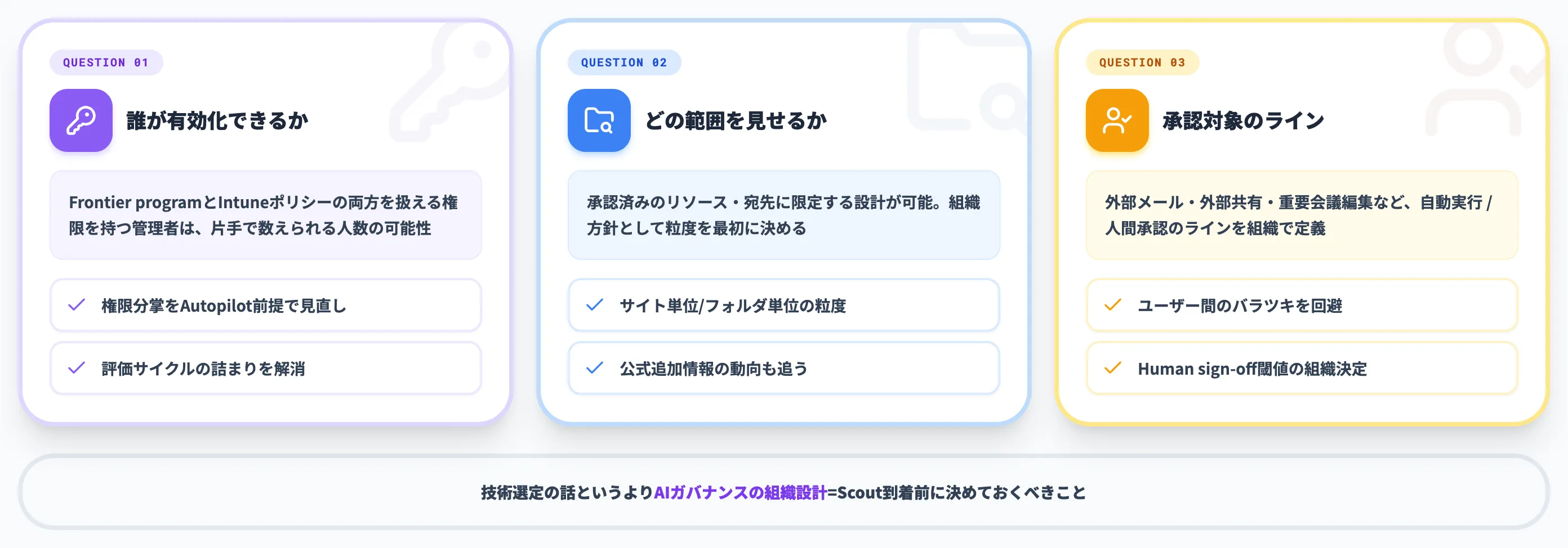IT管理者が先回りで検討すべき3つの論点