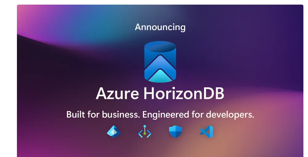 Azure HorizonDB公式アナウンスメントビジュアル