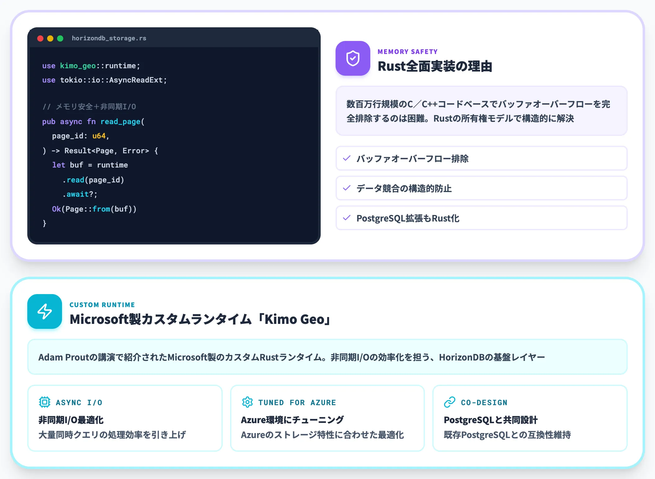 Rust製ストレージエンジンとKimo Geo