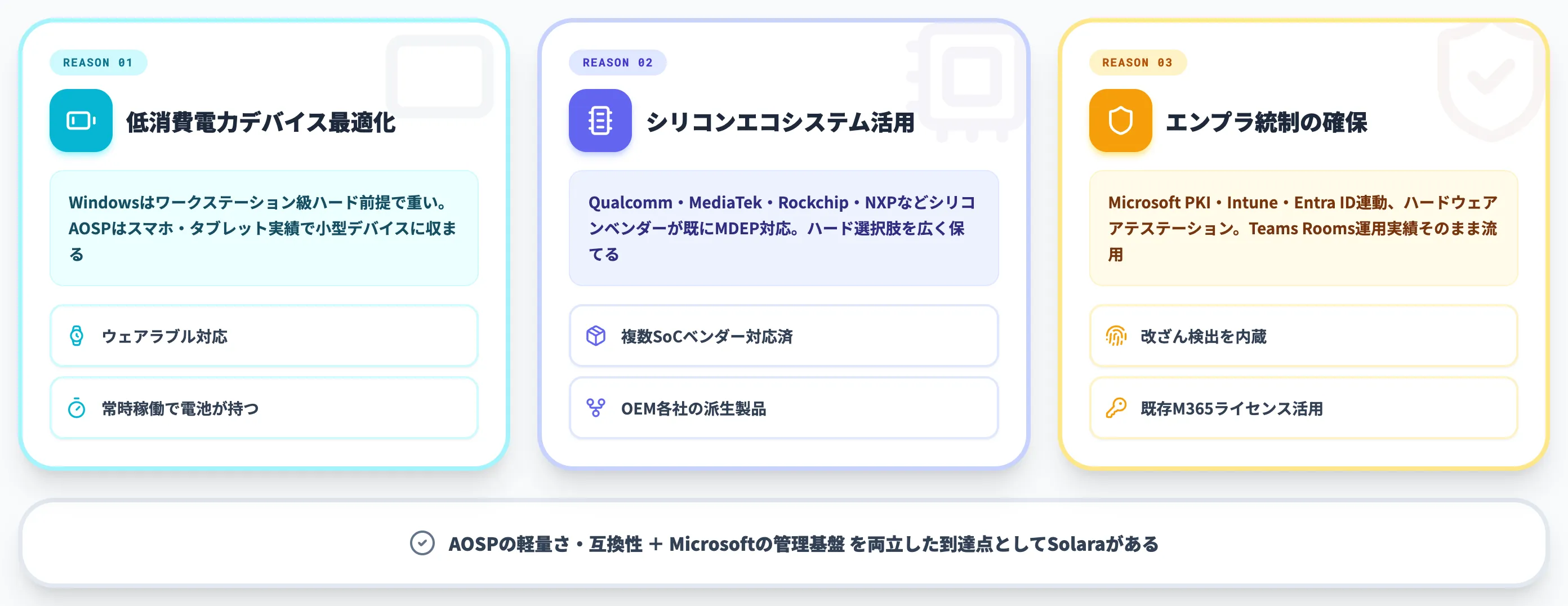 MDEPがWindowsを使わずAOSPを選んだ3理由