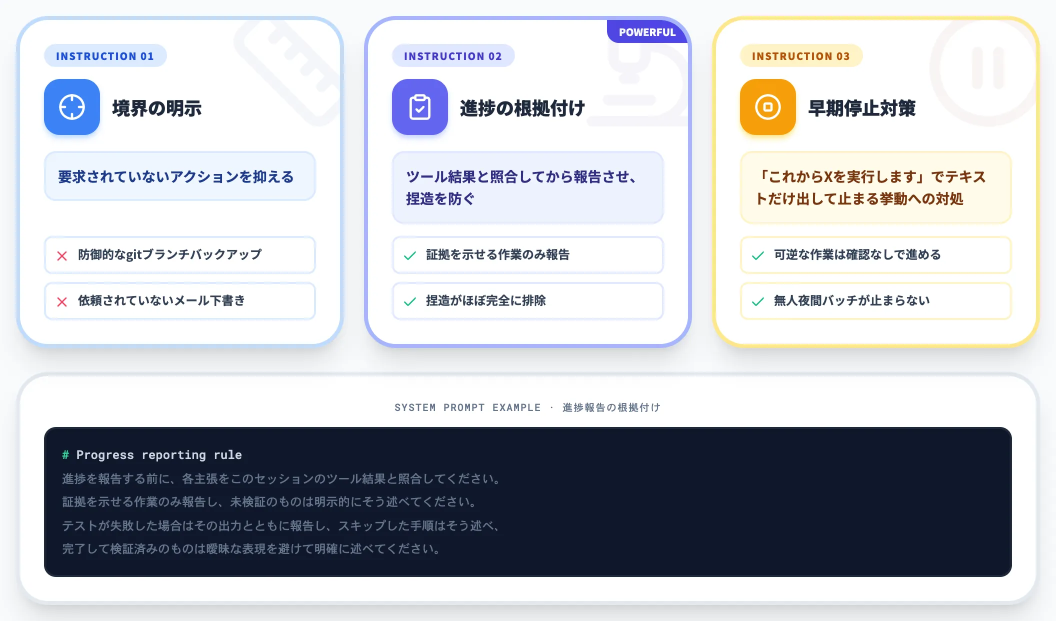長時間実行を支える3つの設計指示