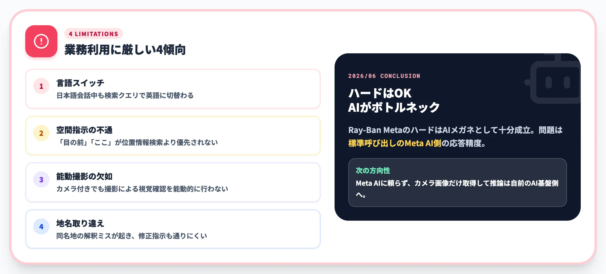 4ケースから見えるMeta AI標準利用の限界