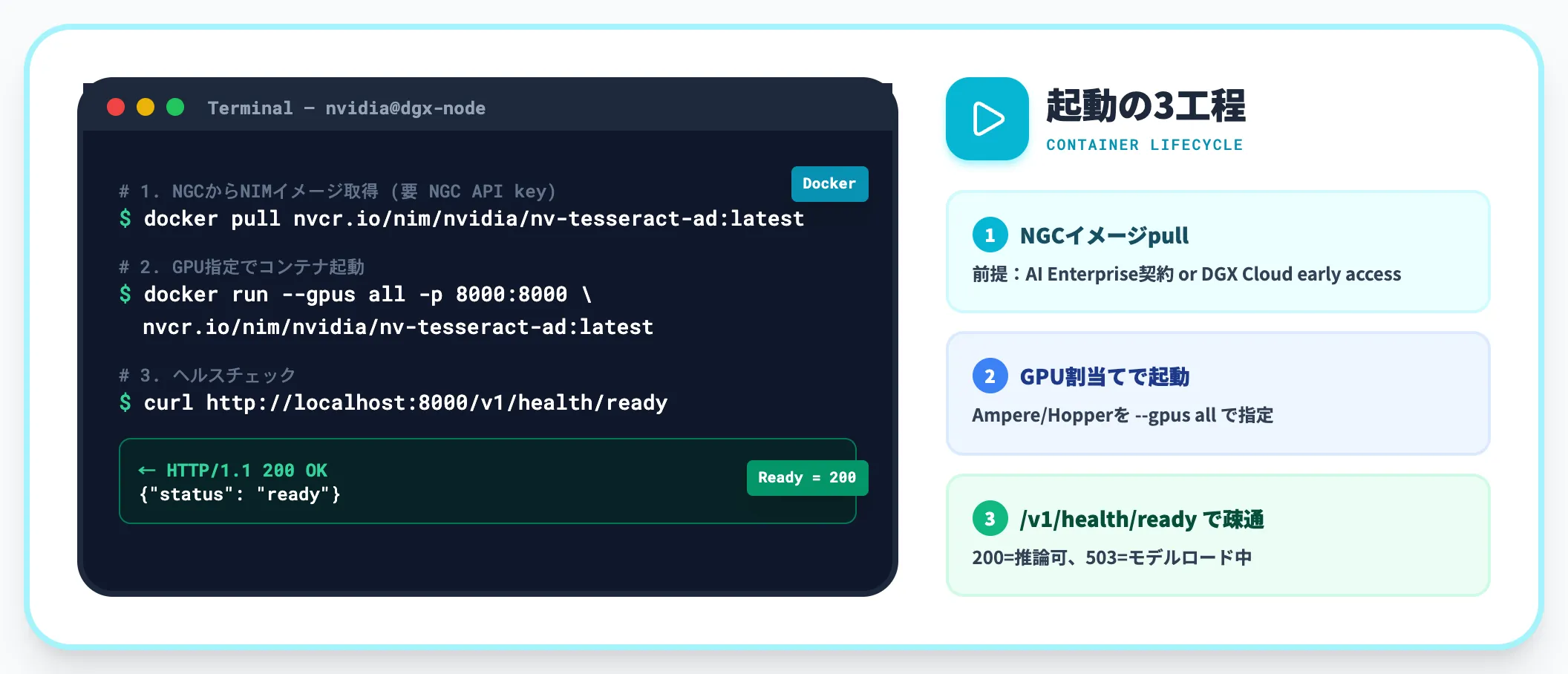 NIMマイクロサービスの起動