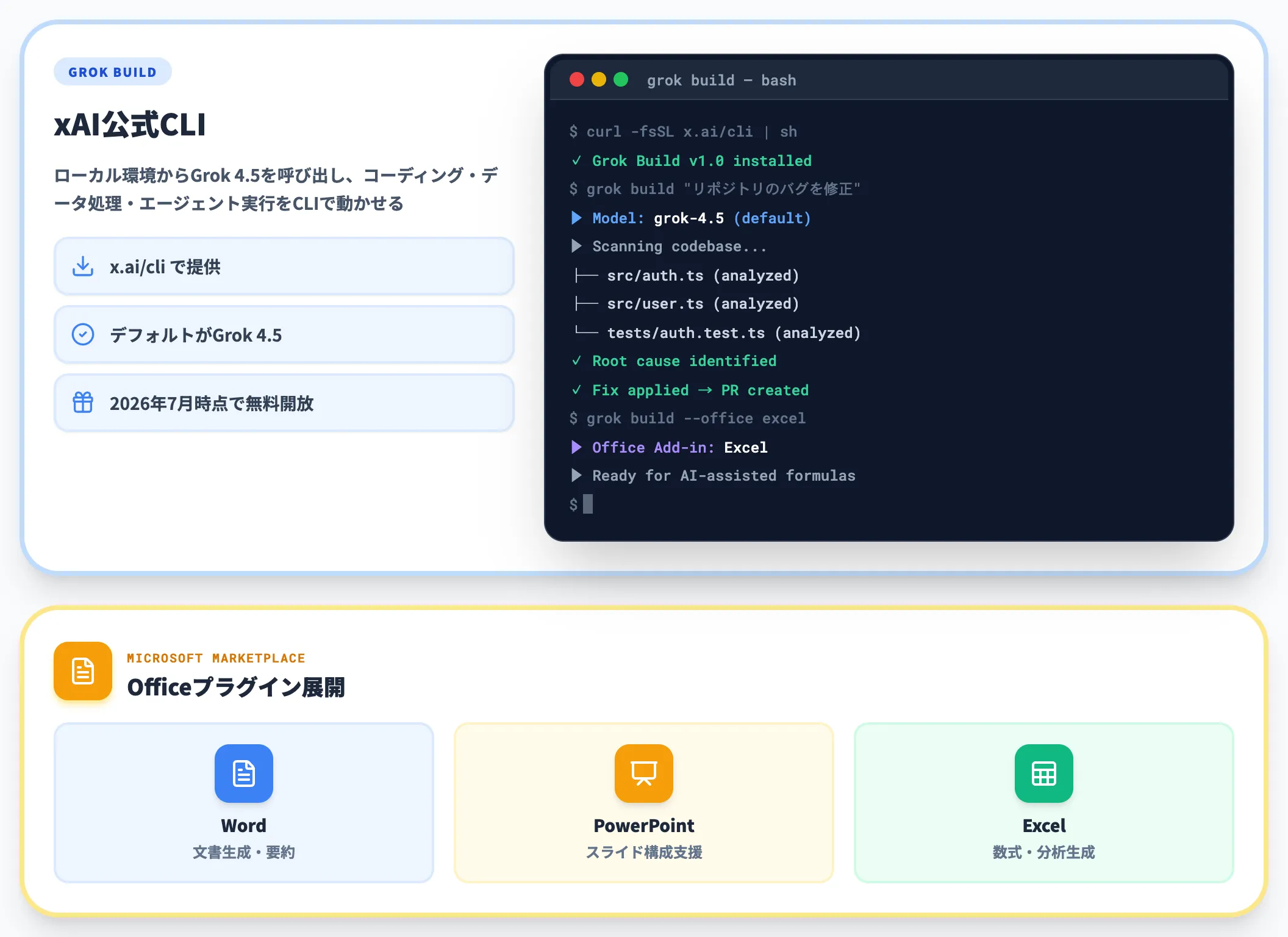 Grok BuildxAI公式CLI