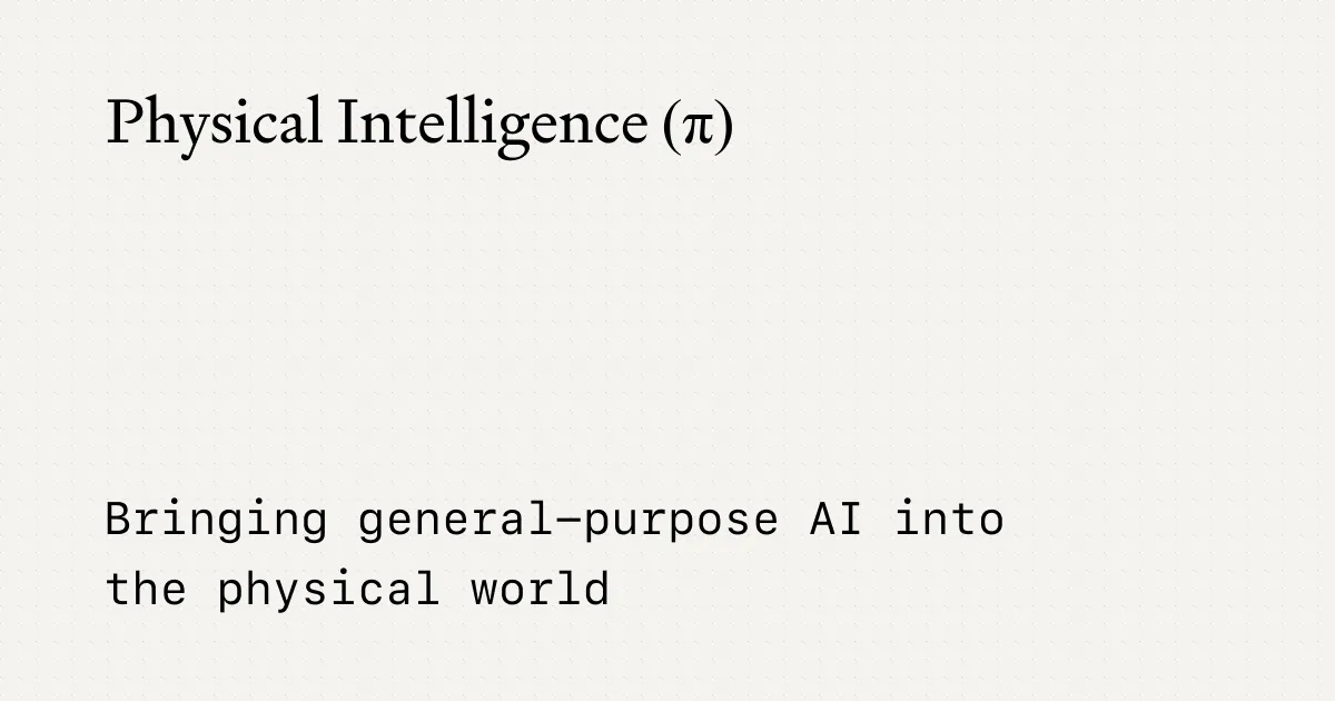 Physical Intelligenceが掲げる会社ミッション