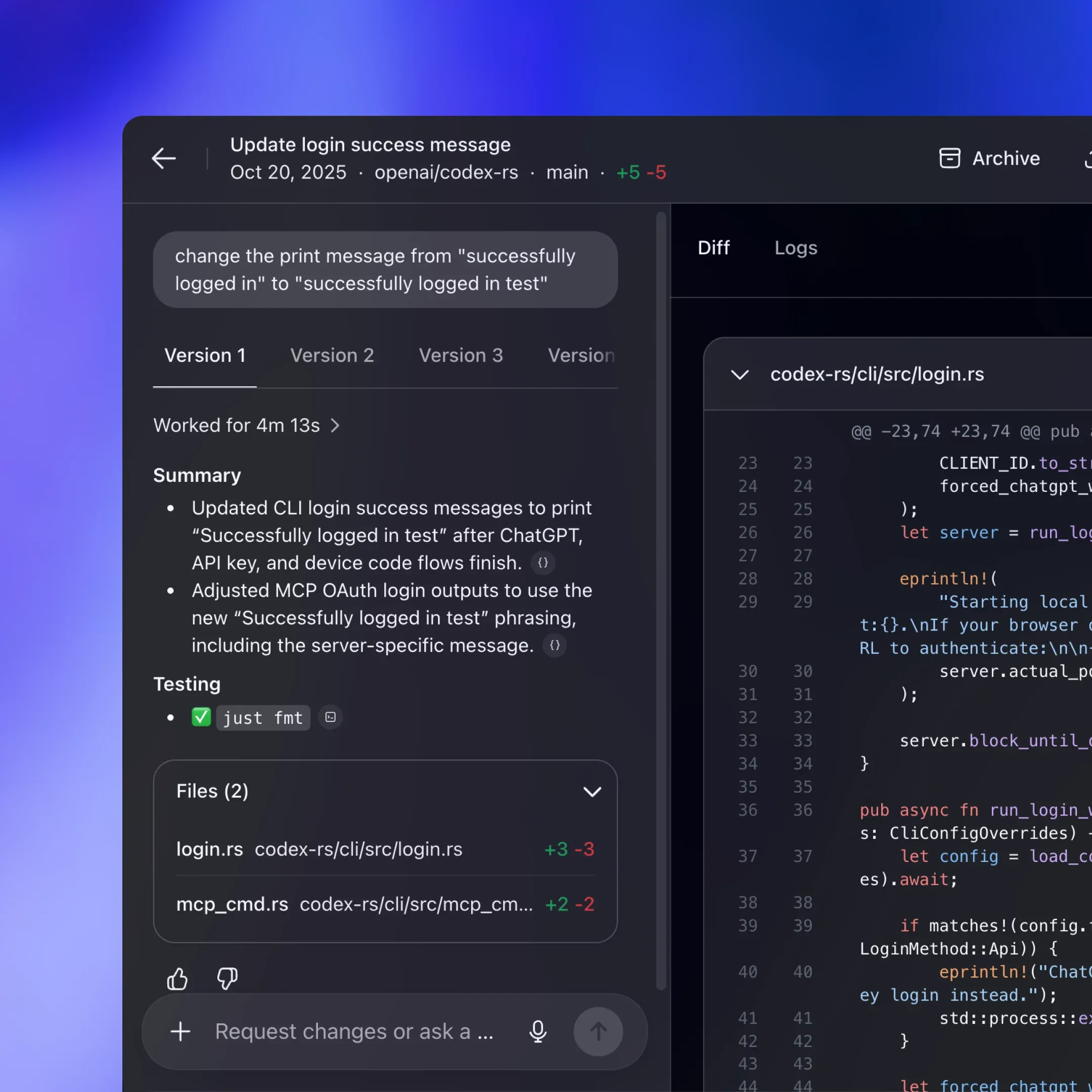 Codex Webから動く同じApp Server経由のCodex agent