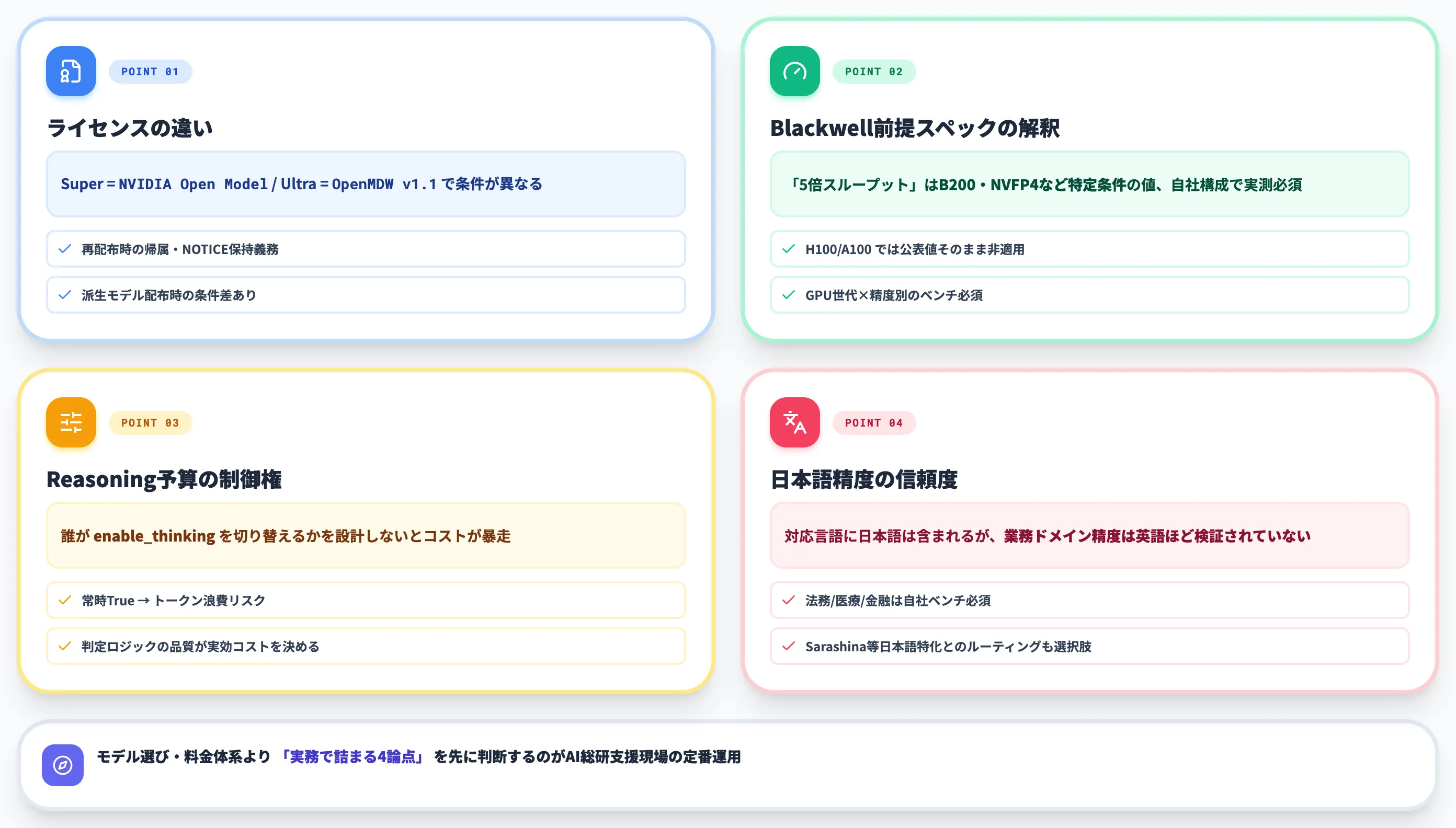 Nemotron導入前に押さえたい4つの論点