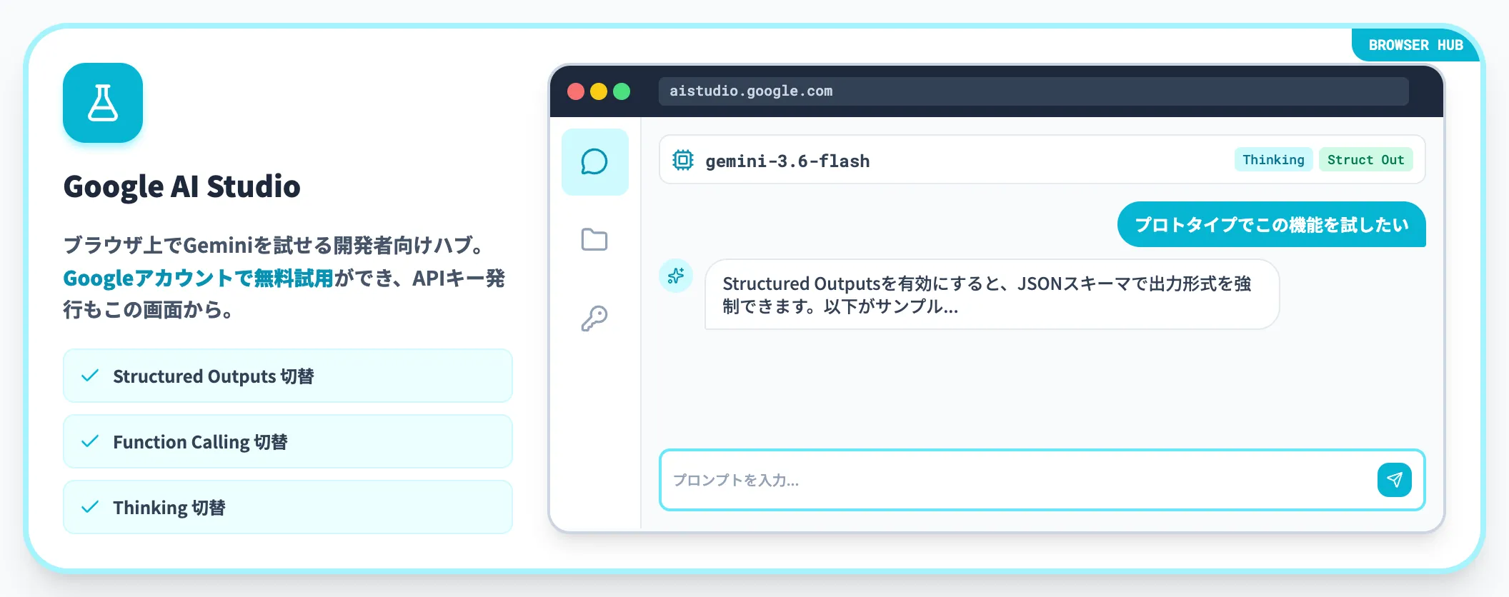 Google AI Studioでの使い方