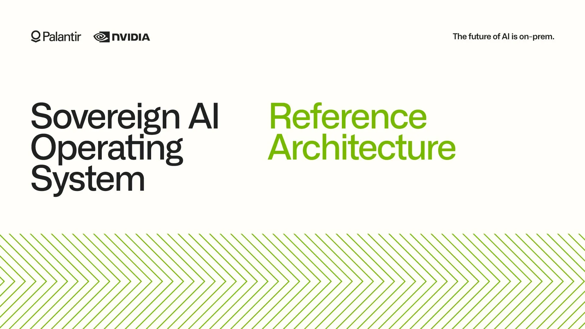 Palantir Sovereign AI OS Reference Architecture with NVIDIA