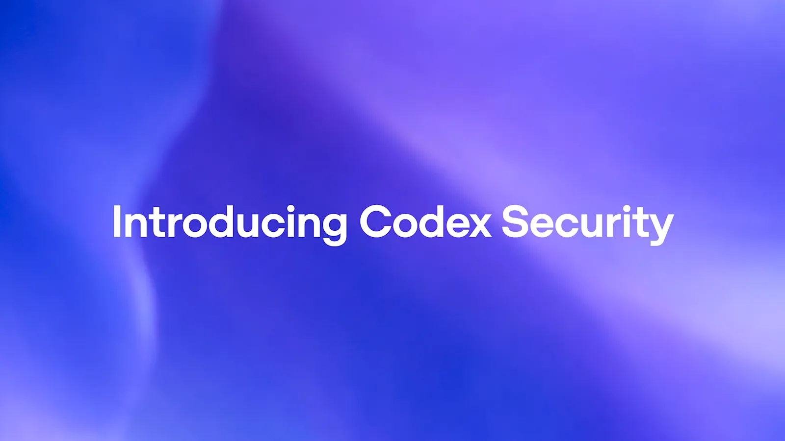 Codex Security research preview キービジュアル