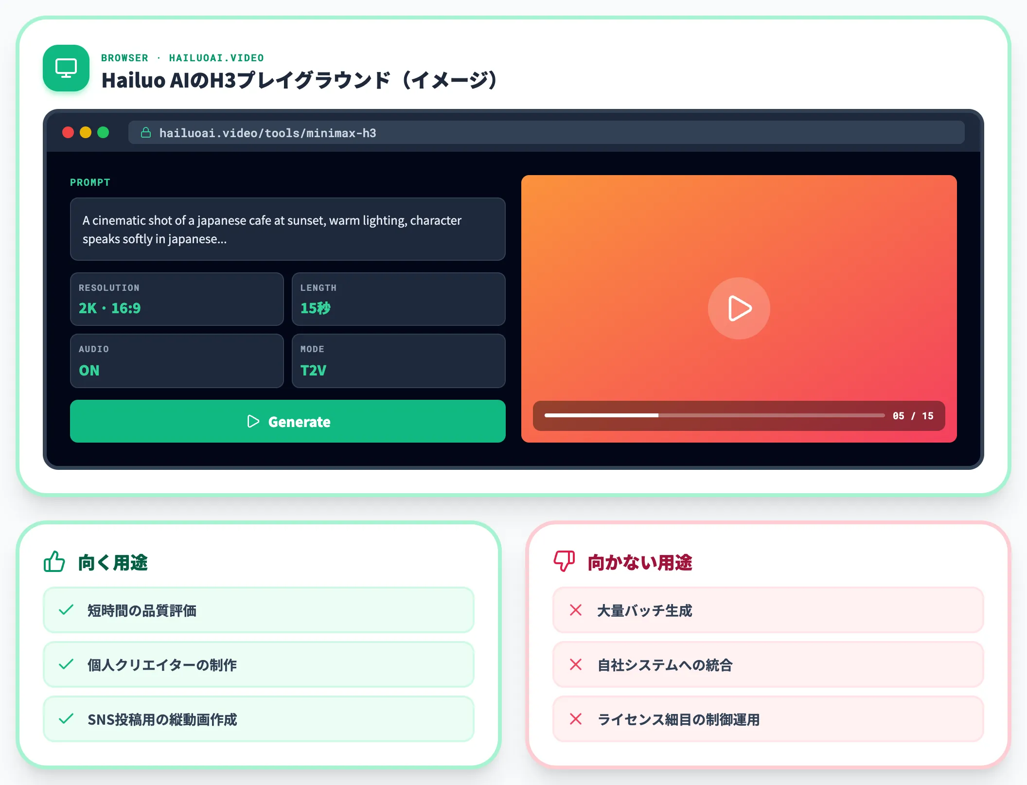 Hailuo AIで最速に試すルート