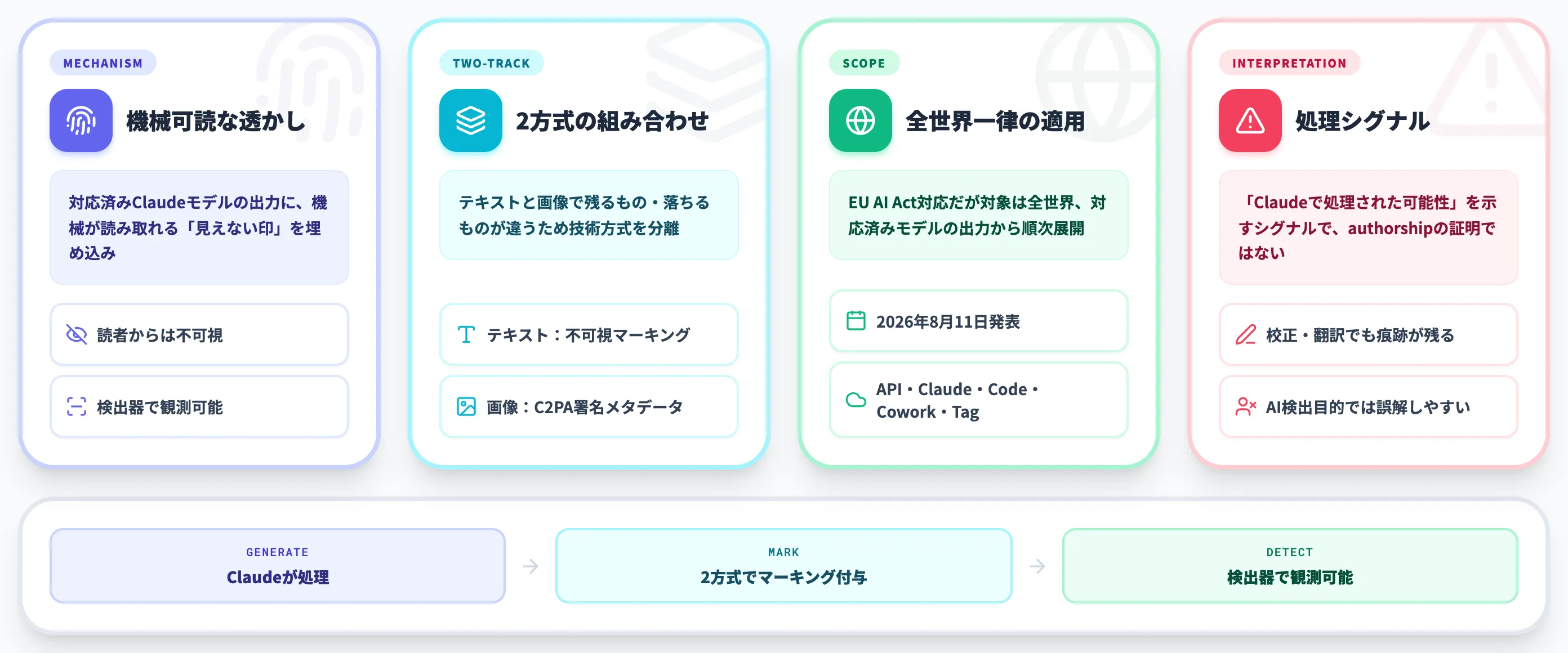 ClaudeのAIウォーターマークとは