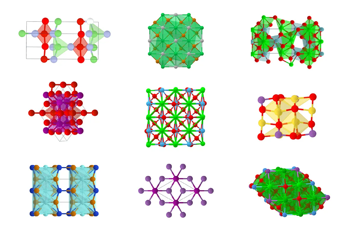 Materials Projectデータで学習したモデルが予測したエネルギー関連化合物の例