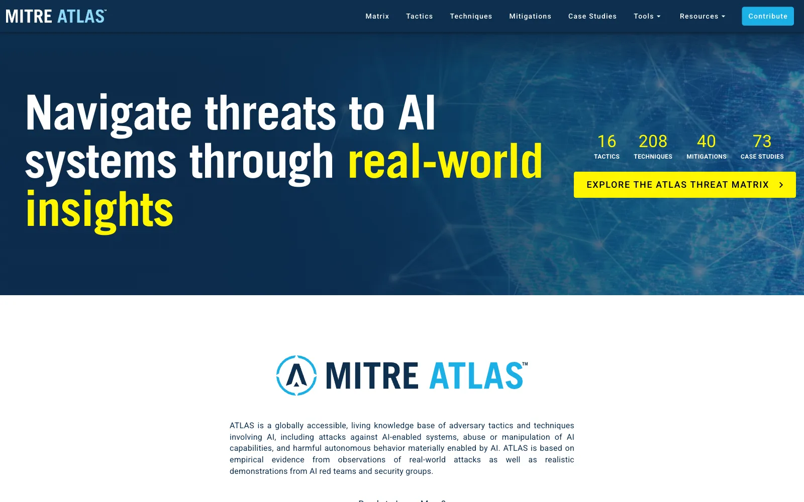 MITRE ATLAS 公式サイト