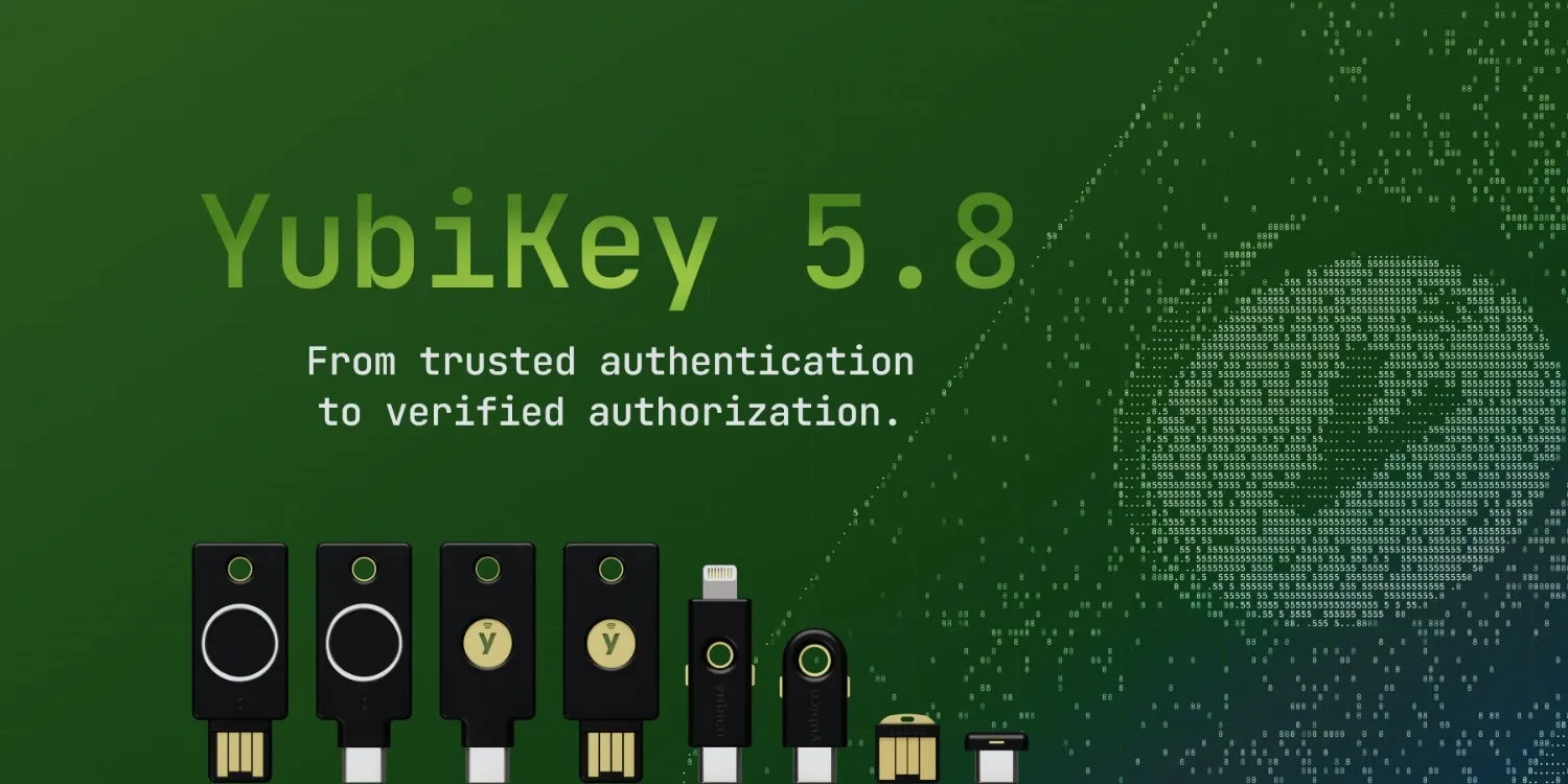YubiKey 5.8のローンチキービジュアル
