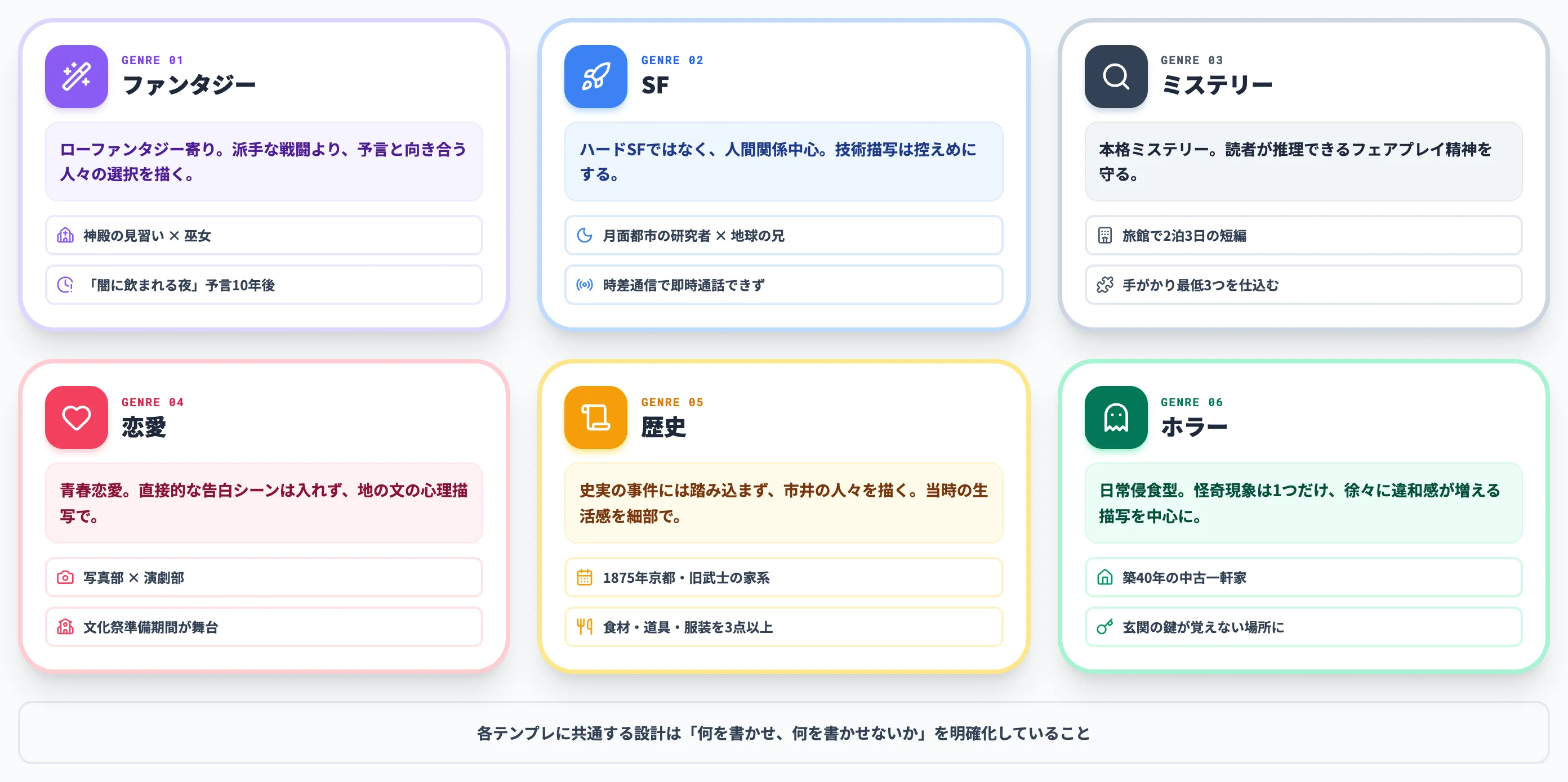 【ジャンル別】ChatGPT小説プロンプトテンプレ集