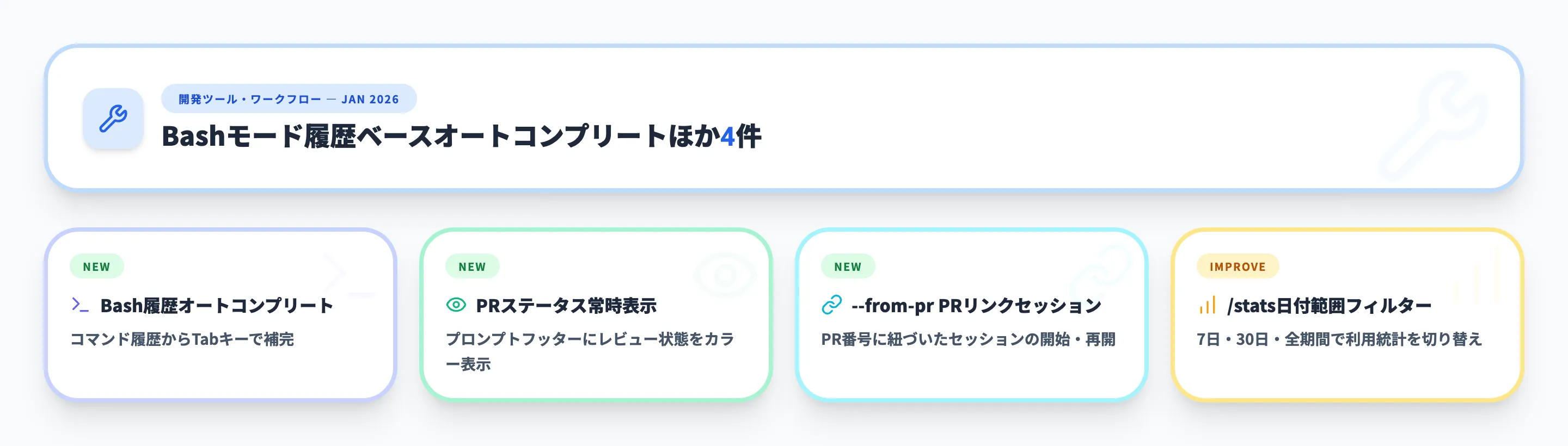 開発ツール・ワークフロー 2026年1月